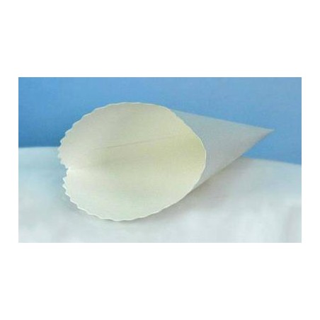 CONO CARTA 250gr 11x15x17,5cm 20pz AVORIO