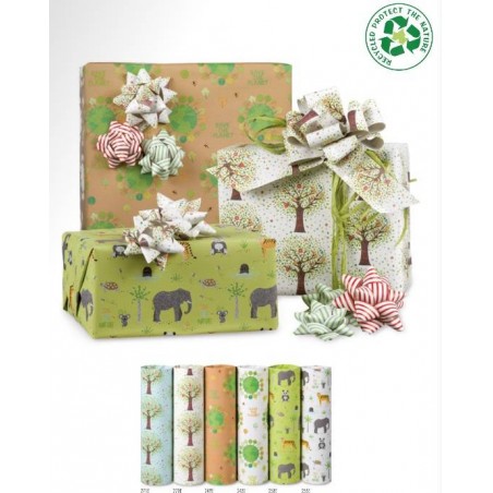 CARTA REGALO ROTOLO ECOCARTA SAVE THE PLANET 0,7x2mt REX 1pz ASS.TA