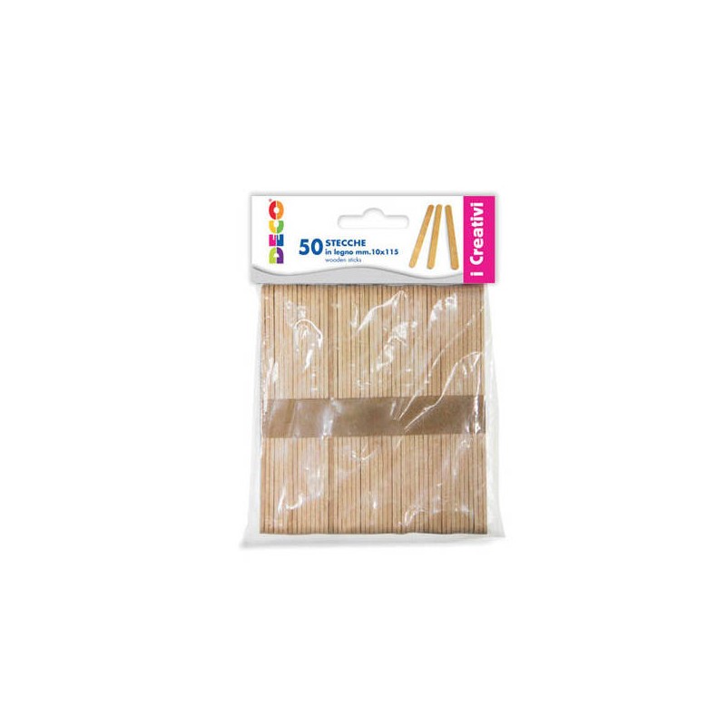 STECCHE IN LEGNO 1x11,5cm 50pz CWR