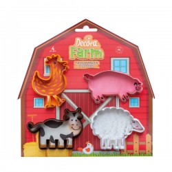 TAGLIAPASTA ANIMALI DELLA FATTORIA SET 4pz