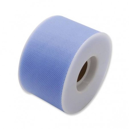 TULLE ROTOLO cm5x50mt AZZURRO FIORDALISO BIG