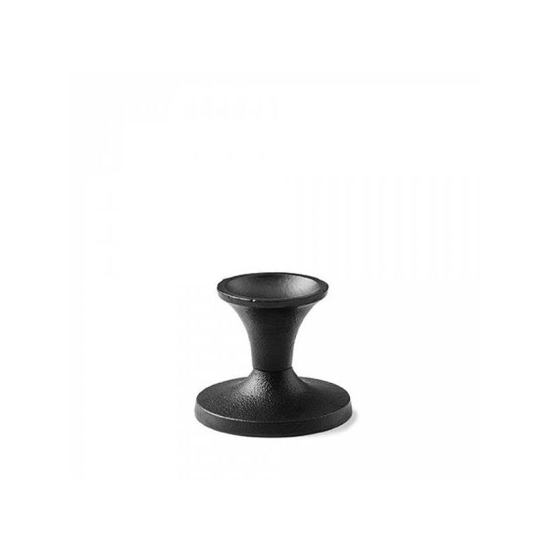 PORTA CANDELE IN FERRO NERO ø6,5cm H.8,5cm