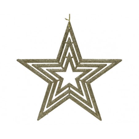 STELLA GLITTER CHAMPAGNE C/APPENDINO PVC ø37,5cm