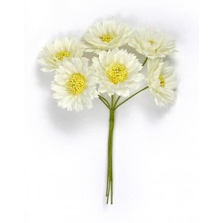 MARGHERITE IN TESSUTO 4 mazzetti da 6pz