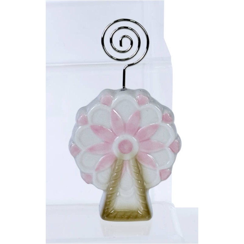 RUOTA PANORAMICA CLIP FOTO PORCELLANA ROSA 6x3x11