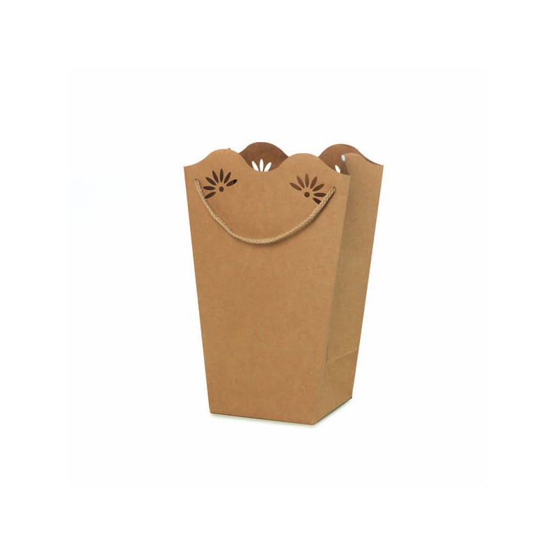 SHOPPER CARTA DAISY KRAFT 24x35+15x15cm AVANA NATURAL