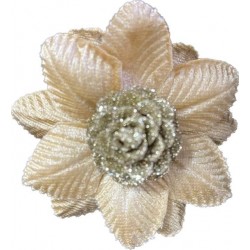 FIORE STELLA CON PIGNA ORO ø8cm ORO 3pz