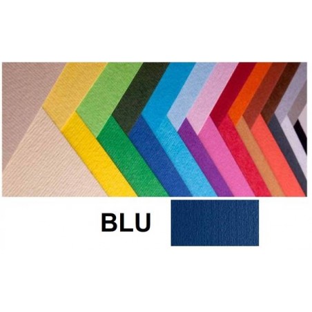 CARTONCINO BRISTOL 50x70cm 200gr BLU FABRIANO