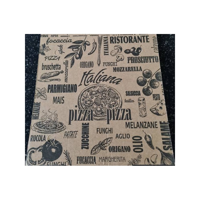 SCATOLE PIZZA 40x60x5cm BIO AVANA 50pz VINTAGE