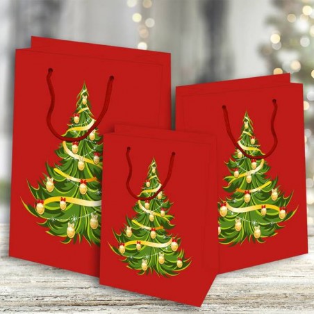 SHOPPER IN CARTA PLASTIFICATA LUCIDA 25x12x35cm ABETE