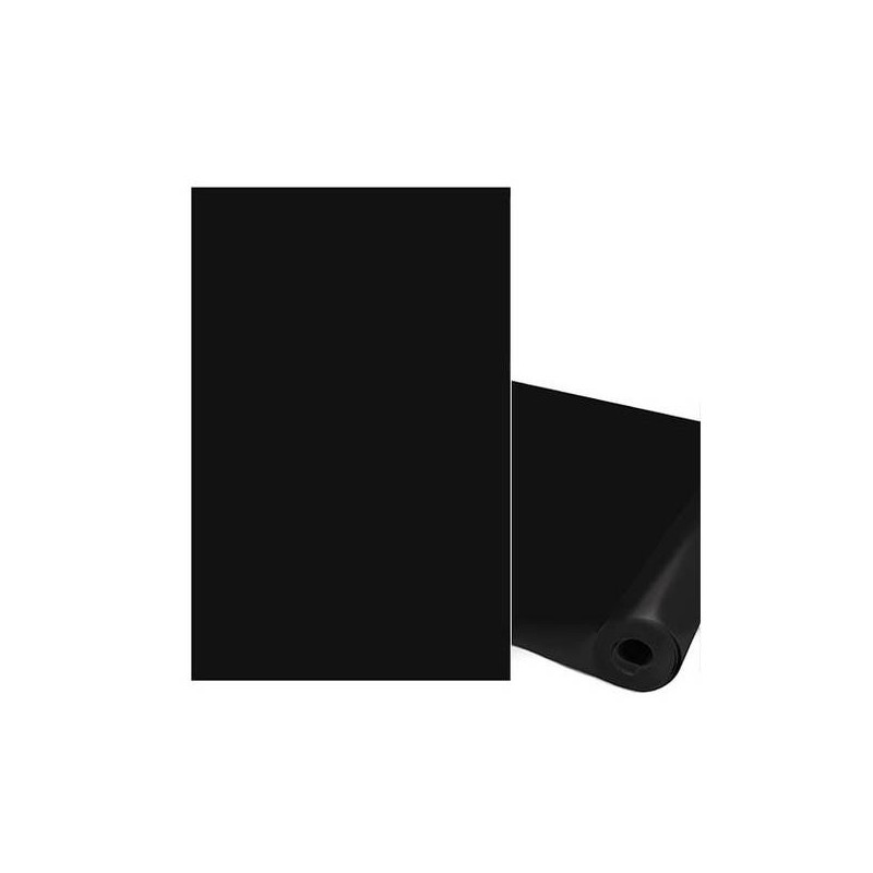 CARTA VELLUTATA ADESIVA IN ROTOLO cm50x2mt 130gr NERO