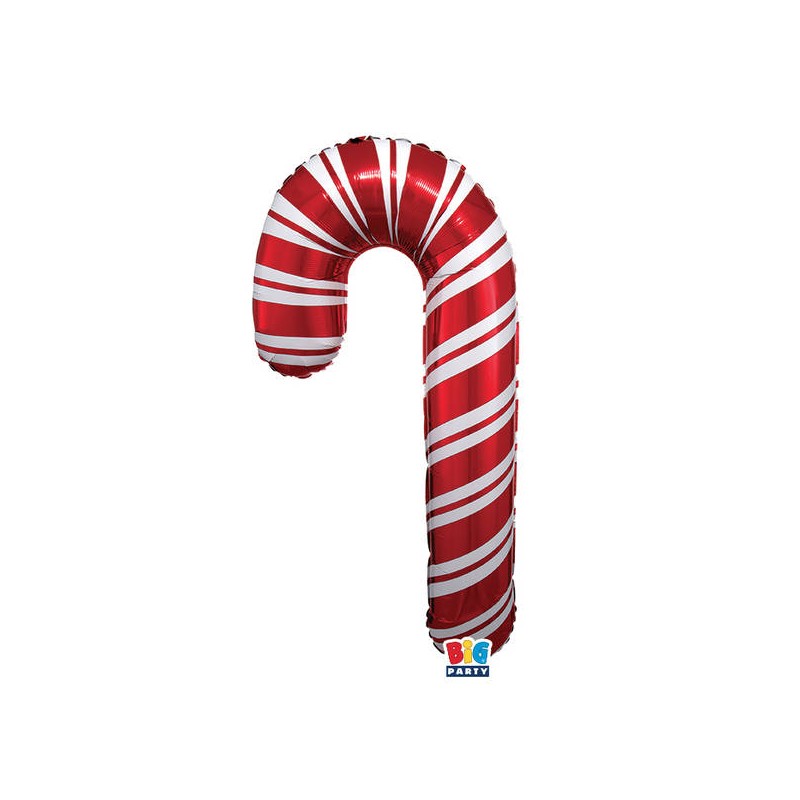 PALLONE MYLAR S/SHAPE CANDY CANE 41x85cm  ***AD ARIA***