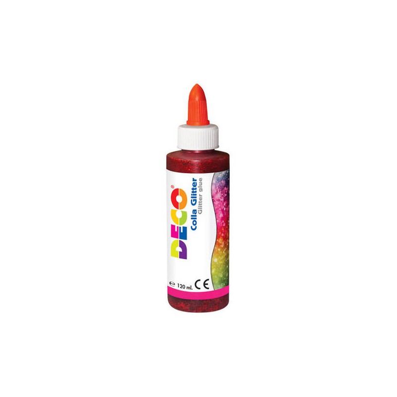 COLLA GLITTER FLACONE 120ml ROSSO