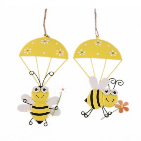 APPENDINO METALLO APE C/PARACADUTE H.14cm 2ass.ti 1pz