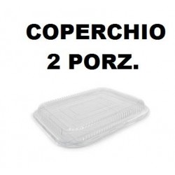 COPERCHIO TEGLIA READY 2 PORZIONI TRASPARENTE 5 PEZZI