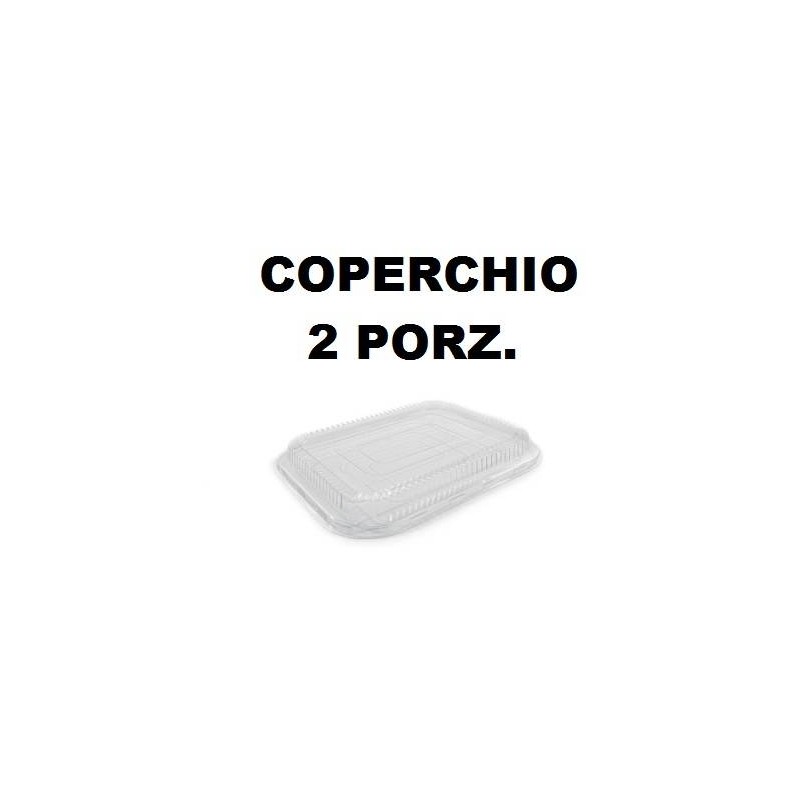 COPERCHIO TEGLIA READY 2 PORZIONI TRASPARENTE 5 PEZZI