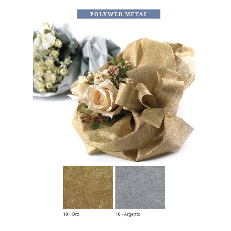 BOBINA POLYWEB METAL cm51x9mt 16-ARGENTO