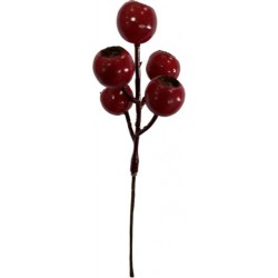 RAMO BACCHE ROSSO 15cm