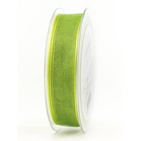 NASTRO TESSUTO CHIFFON mm40x20mt VERDE CHIARO