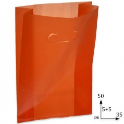 SHOPPER FAGIOLO 35+5+5x50cm 1KG ROSSO