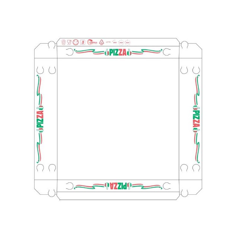 SCATOLE PIZZA CUBO 32,5 x 32,5 H3 k.v.b. 150pz LIKE