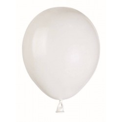PALLONCINI COLOR 5 12cm BIANCO METAL 100pz