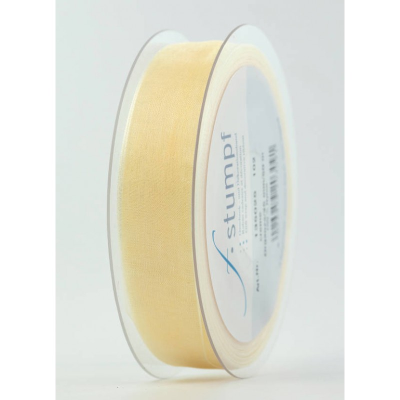 NASTRO ORGANZA mm25x50mt CREMA