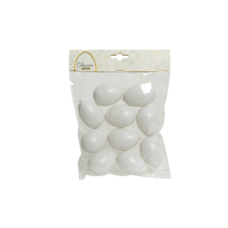BUSTA UOVA BIANCHE C/FILO H.6cm 10pz