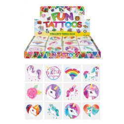 TATUAGGI ASSORTITI UNICORNO 12pz