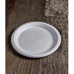 PIATTI PIANI POLPA ø23cm BIO COMPOSTABILI 50pz USOBIO