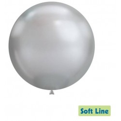 PALLONCINI LATTICE SOFT LINE CHROME 18 46cm ARGENTO 117 20pz RC