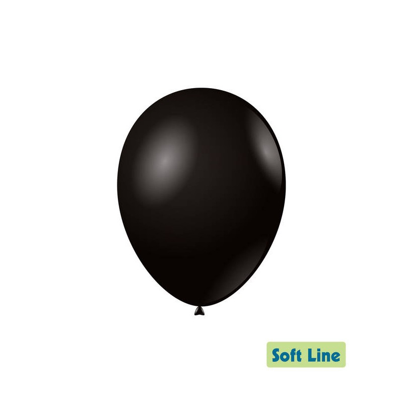 PALLONCINI LATTICE LARGE SOFT LINE 12 30cm NERO 50pz