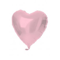 PALLONE MYLAR CUORE 18 45cm ROSA PASTELLO MAT