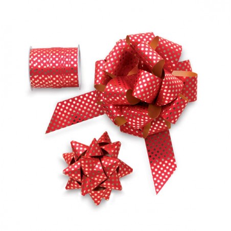 STELLA ADESIVA DOTS ROSSO 68137 mm10 ASS.TE