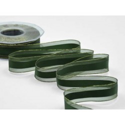 NASTRO ANIMATO BACCARAT BORDI RAME mm25x25mt COL.633 VERDE