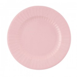 PIATTI ROUND ROSA GERANIO 27cm 8pz