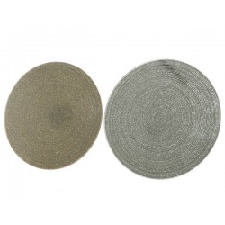 SOTTOBICCHIERE IN SPECCHIO TONDO ARG/ORO ø10cm 2ass 1pz