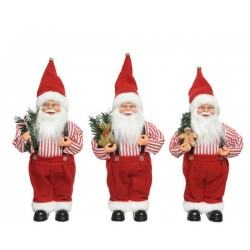 BABBO NATALE C/REGALI E ALBERO H.30cm 3ass 1pz