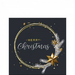 TOVAGLIOLI 25X25 WISHING RING BLACK 20pz