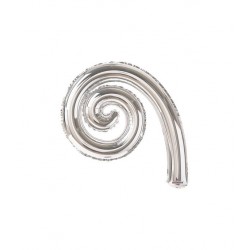 PALLONE MYLAR KURLY SPIRAL ARGENTO MINISHAPE 14 35cm