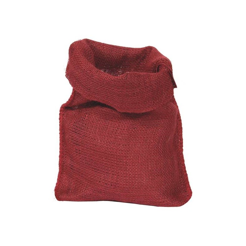 JUTE BAG 35x50cm RED