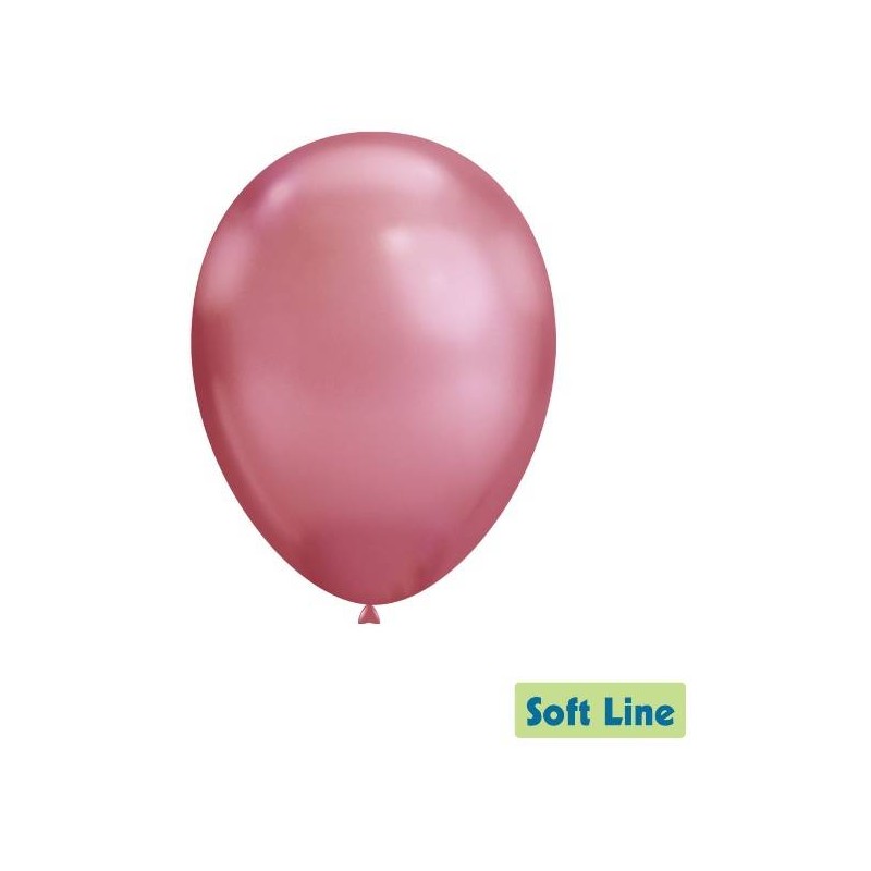 PALLONCINI LATTICE SOFT LINE CHROME 12 30cm ROSA 114 50pz RC