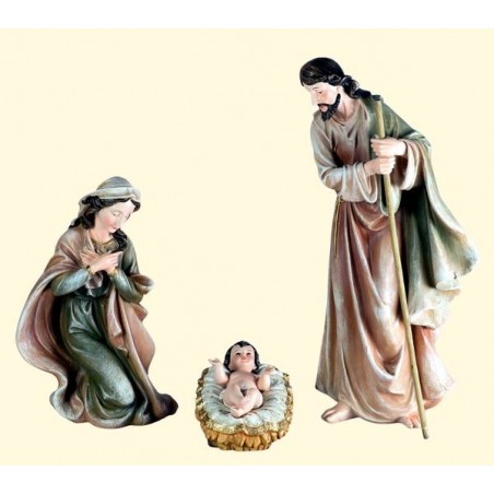 NATIVITA' IN RESINA 46cm COLOR SET 3pz