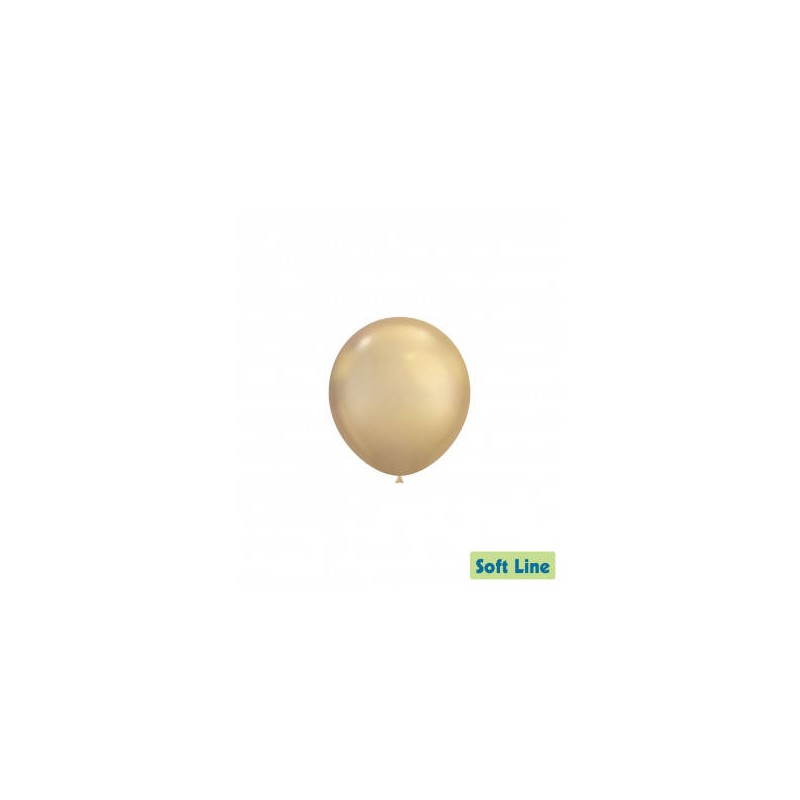 PALLONCINI LATTICE SOFT LINE CHROME 5 13cm ORO CHIARO 124 100pz RC