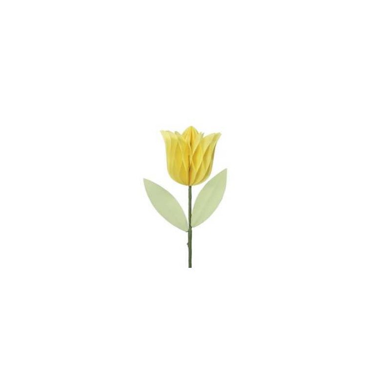 TULIPANO IN CARTA Ø7,5x8cm GIALLO