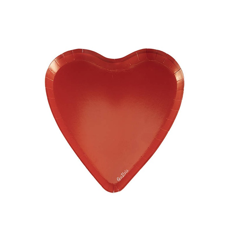 PIATI SAGOMATI RED HEART 17x18cm 8pz