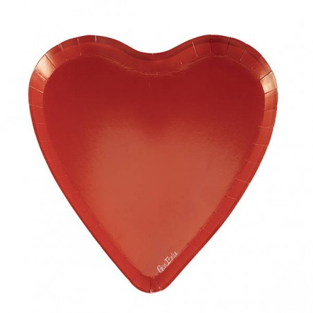 PIATI SAGOMATI RED HEART 17x18cm 8pz