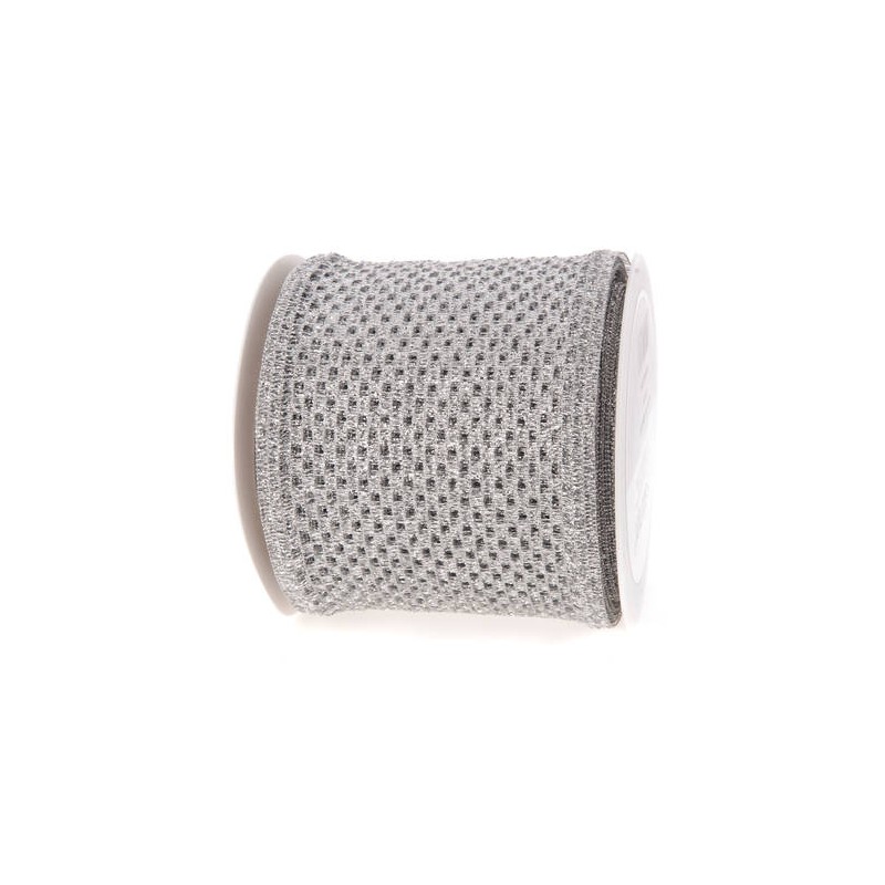 NASTRO RETE LEXINGTON  mm100x20mt ARGENTO
