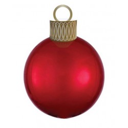 PALLONE MYLAR ORBZ XL PALLINA NATALIZIA ROSSA 38x50cm