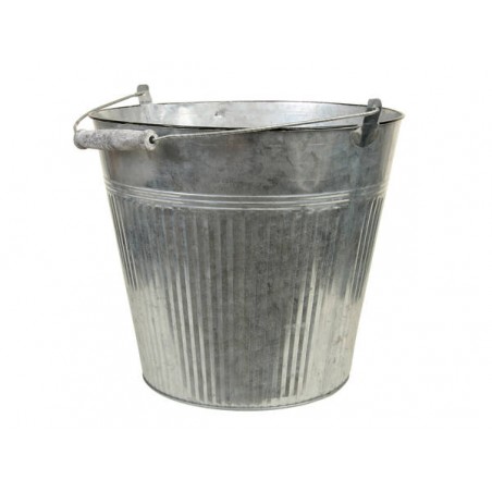 SECCHIELLO TONDO LATTA MANICO METALLO Ø31,5x28cm